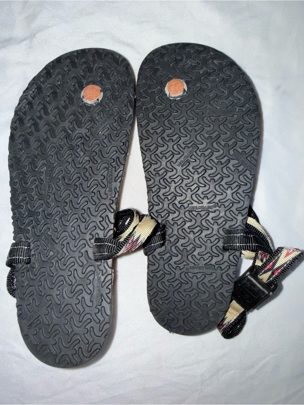 Kids Brown Sandals With Patterned Straps — image 2 of 3